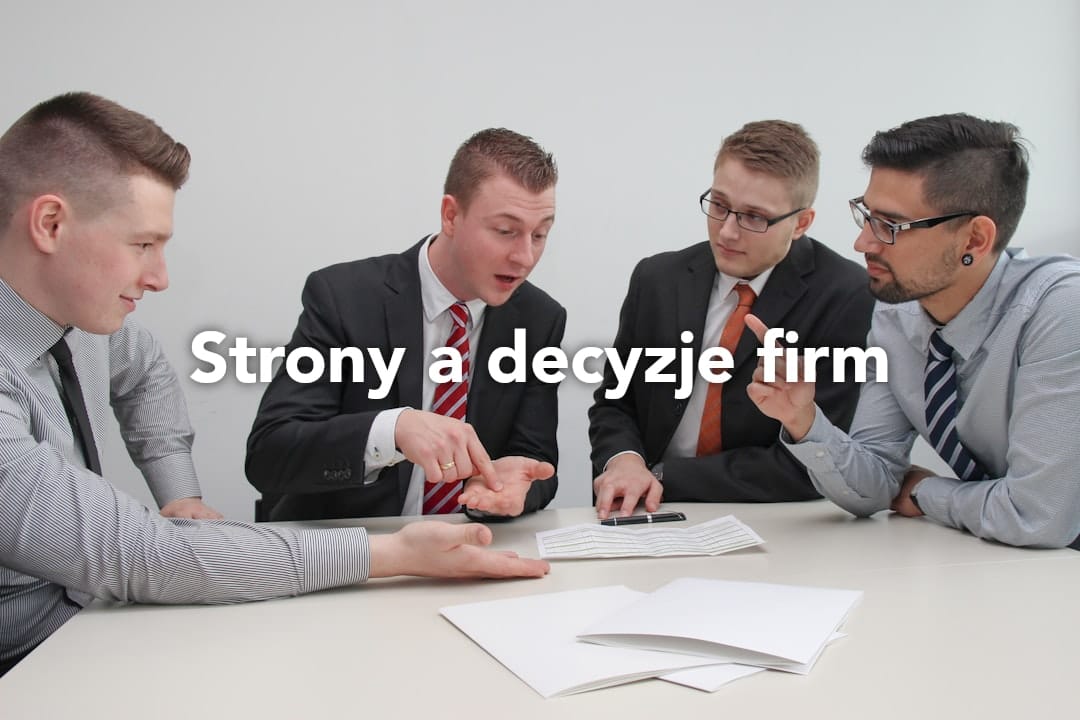 Jak strony internetowe wpływają na procesy decyzyjne w firmach 2024